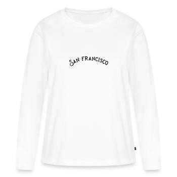 San Francisco - Women's Premium Organic Long Sleeve Shirt - white - Front - Julia (174cm)
