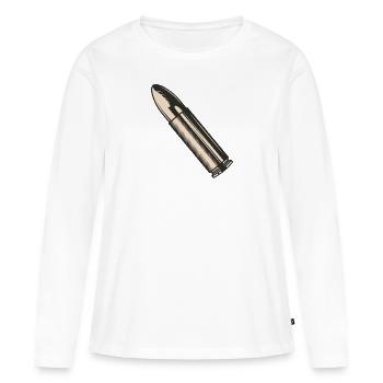 Pistol Cartridge - Women's Premium Organic Long Sleeve Shirt - white - Front - Julia (174cm)