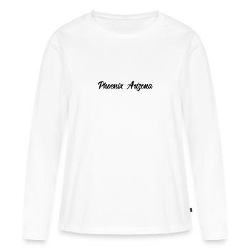 Phoenix Arizona - T-shirt manches longues Premium bio Femme - blanc - Devant - Julia (174cm)