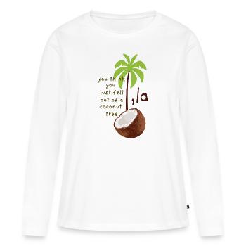 Cocotier Kamala Harris La Élection démocratique 2024 - T-shirt manches longues Premium bio Femme - blanc - Devant - Julia (174cm)