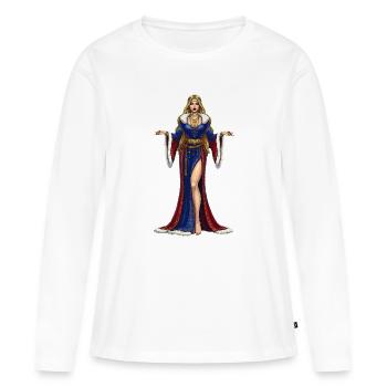 Freya Cosplay - T-shirt manches longues Premium bio Femme - blanc - Devant - Julia (174cm)