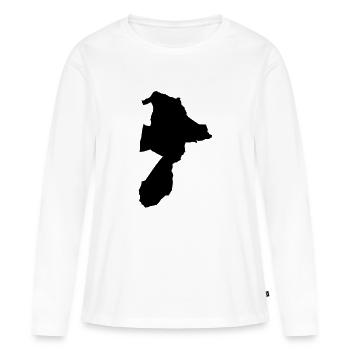 Spandau - Frauen Premium Bio Langarmshirt - Weiß - Vorne - Julia (174cm)