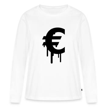Euro - Women's Premium Organic Long Sleeve Shirt - white - Front - Julia (174cm)