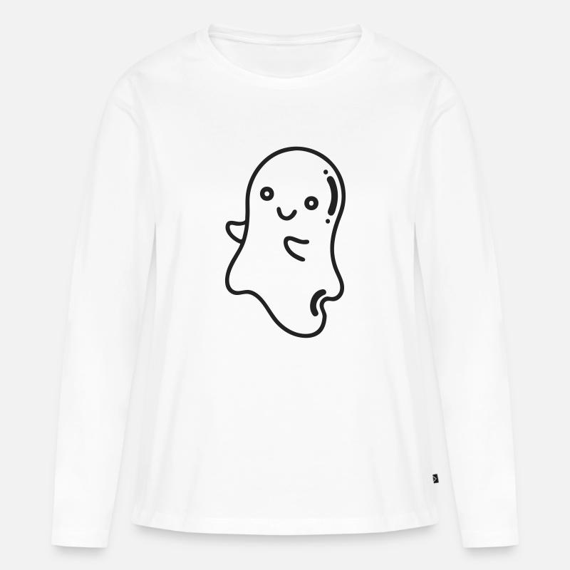 Kuschel mit mir - Frauen Premium Bio Langarmshirt - Weiß
