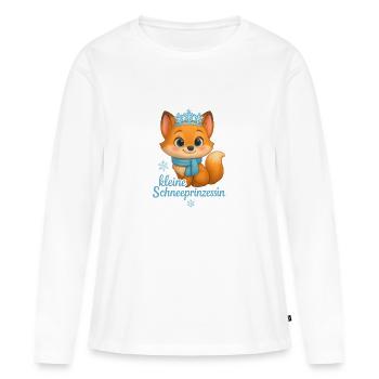 kleine Schneeprinzessin - Frauen Premium Bio Langarmshirt - Weiß - Vorne - Julia (174cm)