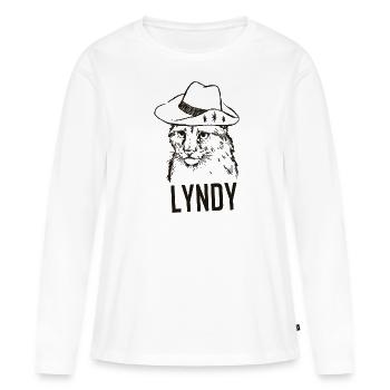 Luchs - Frauen Premium Bio Langarmshirt - Weiß - Vorne - Julia (174cm)