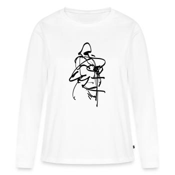 Crusader Figurine - Women's Premium Organic Long Sleeve Shirt - white - Front - Julia (174cm)