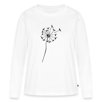 AUS dem HERZ gepustet/ Original by heavenlygoods - Women's Premium Organic Long Sleeve Shirt - white - Front - Julia (174cm)