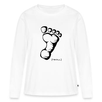 Spur vom Troll - Frauen Premium Bio Langarmshirt - Weiß - Vorne - Julia (174cm)