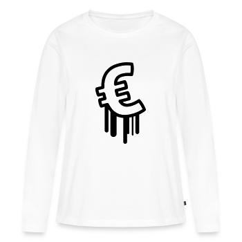 euro - Women's Premium Organic Long Sleeve Shirt - white - Front - Julia (174cm)