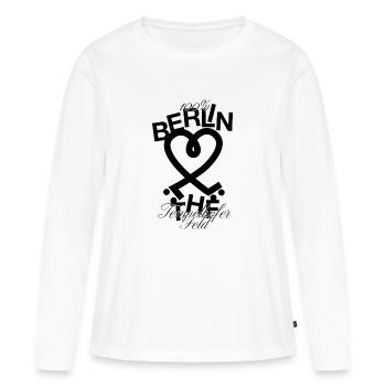 Tempelhofer Feld Skate - Frauen Premium Bio Langarmshirt - Weiß - Vorne - Julia (174cm)