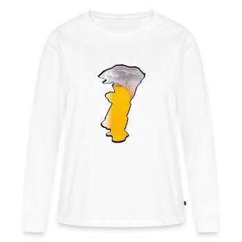 Alsace Bière - T-shirt manches longues Premium bio Femme - blanc - Devant - Julia (174cm)