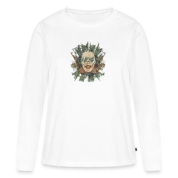 propagande - T-shirt manches longues Premium bio Femme - blanc - Devant - Julia (174cm)