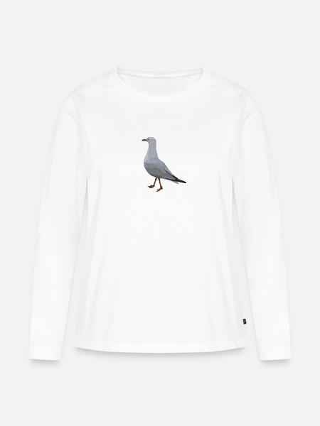 Australian Seagull - Frauen Premium Bio Langarmshirt - Weiß