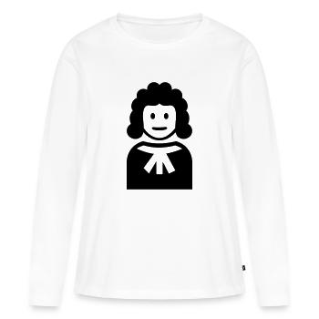 Juge - T-shirt manches longues Premium bio Femme - blanc - Devant - Julia (174cm)