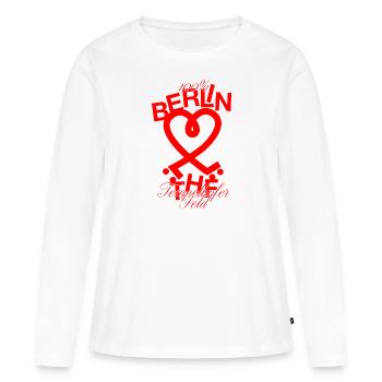 Tempelhofer Feld skater - Frauen Premium Bio Langarmshirt - Weiß - Vorne - Julia (174cm)