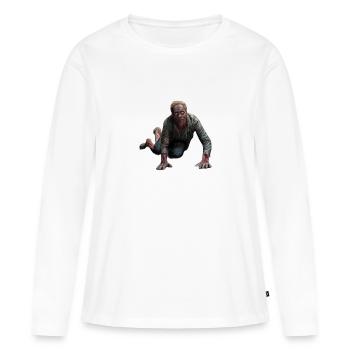 Votre ex-petit ami/petite amie - T-shirt manches longues Premium bio Femme - blanc - Devant - Julia (174cm)
