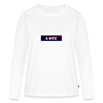 Polizei Spruch Dialekt Witz - Frauen Premium Bio Langarmshirt - Weiß - Vorne - Julia (174cm)