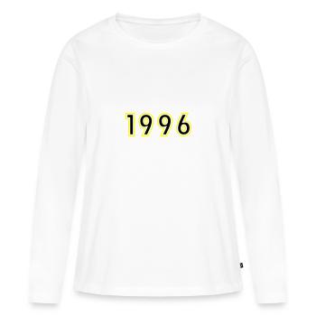 1996 Year Birthday - Women's Premium Organic Long Sleeve Shirt - white - Front - Julia (174cm)