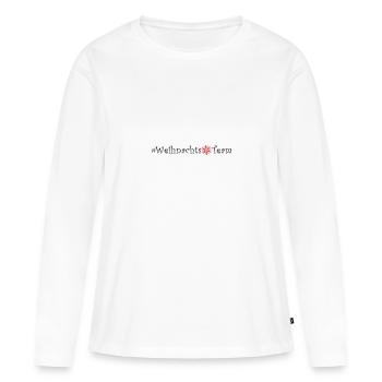 Weihnachts Team Xmas Weihnachten - Frauen Premium Bio Langarmshirt - Weiß - Vorne - Julia (174cm)