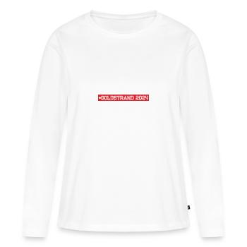 Sables d’or 2024 - T-shirt manches longues Premium bio Femme - blanc - Devant - Julia (174cm)