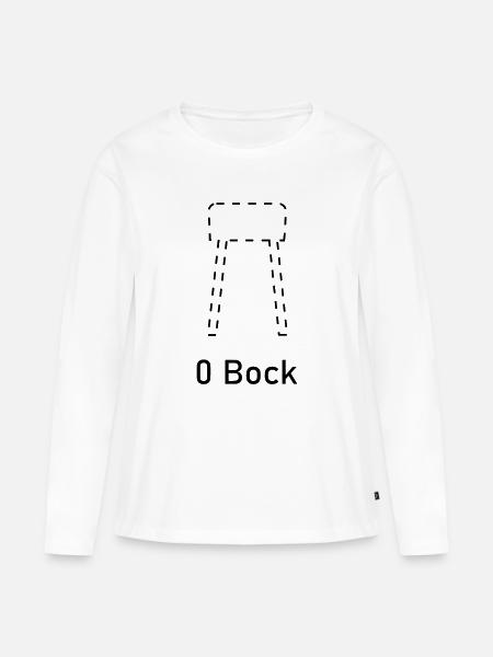 Null Bock Sport - Frauen Premium Bio Langarmshirt - Weiß