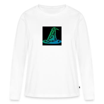 Hexenhut-Hacker - Frauen Premium Bio Langarmshirt - Weiß - Vorne - Julia (174cm)