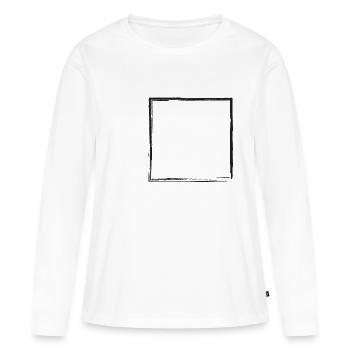 Square - Women's Premium Organic Long Sleeve Shirt - white - Front - Julia (174cm)