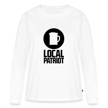 Local Patriot Beer - Frauen Premium Bio Langarmshirt - Weiß - Vorne - Julia (174cm)