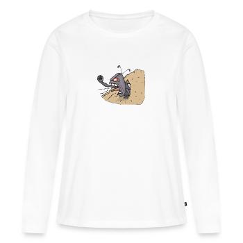 amei 6 - T-shirt manches longues Premium bio Femme - blanc - Devant - Julia (174cm)