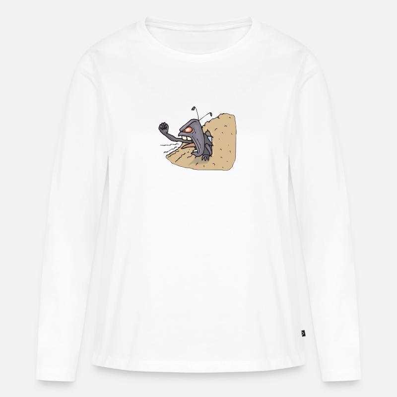 amei 6 - Frauen Premium Bio Langarmshirt - Weiß