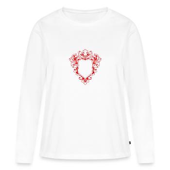 Shield Coat of Arms Symbol Blank - Women's Premium Organic Long Sleeve Shirt - white - Front - Julia (174cm)