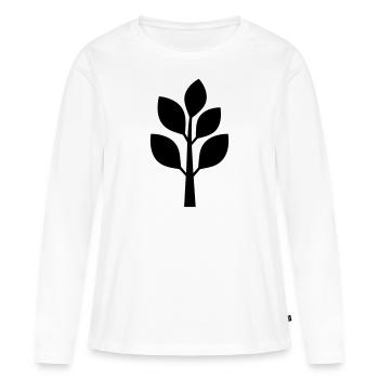 arbre - T-shirt manches longues Premium bio Femme - blanc - Devant - Julia (174cm)