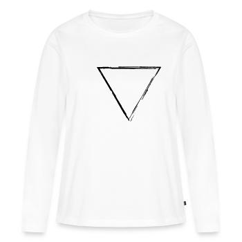 Triangle - Women's Premium Organic Long Sleeve Shirt - white - Front - Julia (174cm)
