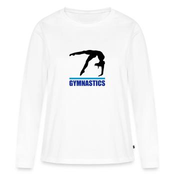 Gymnastics, gymnast - Women's Premium Organic Long Sleeve Shirt - white - Front - Julia (174cm)