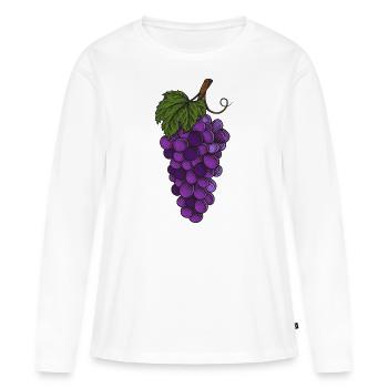 Vigne - T-shirt manches longues Premium bio Femme - blanc - Devant - Julia (174cm)