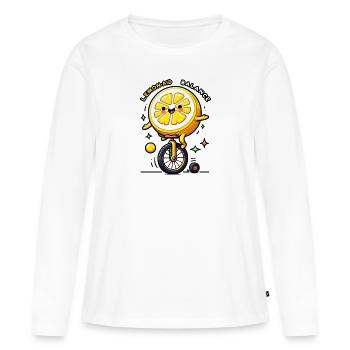 Lemon Aid - Frauen Premium Bio Langarmshirt - Weiß - Vorne - Julia (174cm)