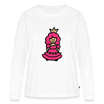Princess - Women's Premium Organic Long Sleeve Shirt - white - Front - Julia (174cm)
