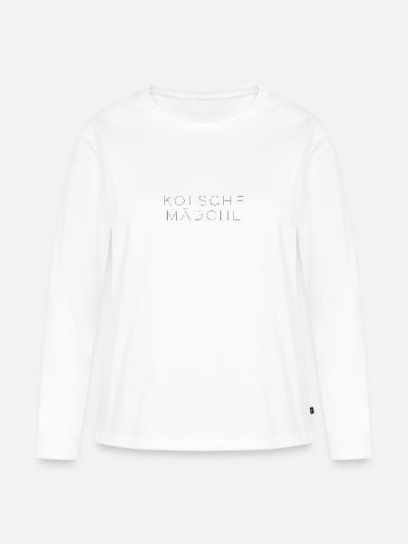 Kölsche Mädche - Frauen Premium Bio Langarmshirt - Weiß