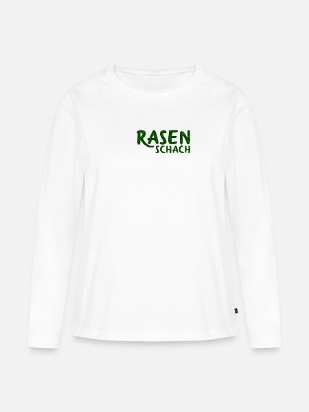 Rasenschach - Frauen Premium Bio Langarmshirt - Weiß