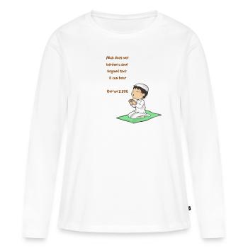 Koran Sure Vers Allah Gott Islam Moslem Geschenk - Frauen Premium Bio Langarmshirt - Weiß - Vorne - Julia (174cm)