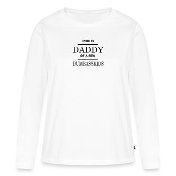 Citation Fête des Pères Père Père Père Père Père Gesch - T-shirt manches longues Premium bio Femme - blanc - Devant - Julia (174cm)