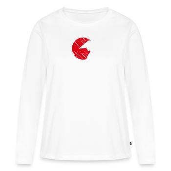 Ronin Samurai Krieger - T-shirt manches longues Premium bio Femme - blanc - Devant - Julia (174cm)