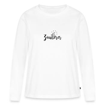 Zauberer - Frauen Premium Bio Langarmshirt - Weiß - Vorne - Julia (174cm)