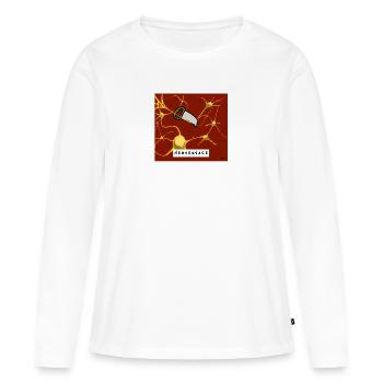 Nervensäge - Frauen Premium Bio Langarmshirt - Weiß - Vorne - Julia (174cm)