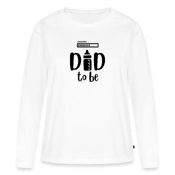 Dad being downloaded. Future gift Dad - Women's Premium Organic Long Sleeve Shirt - white - Front - Julia (174cm)