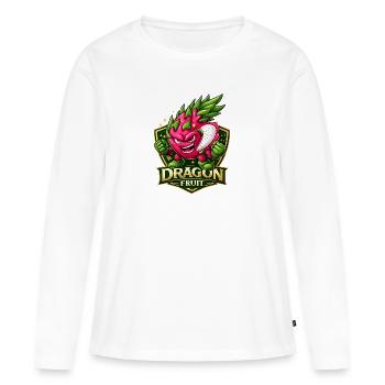 Drachenfrucht-Energetisches Maskottchen - Frauen Premium Bio Langarmshirt - Weiß - Vorne - Julia (174cm)
