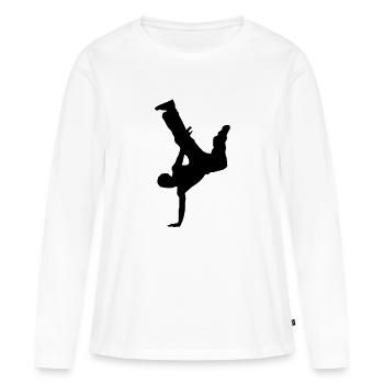 dancer - Women's Premium Organic Long Sleeve Shirt - white - Front - Julia (174cm)