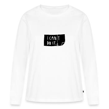 Je peux le faire! Tu peux le faire. La motivation. - T-shirt manches longues Premium bio Femme - blanc - Devant - Julia (174cm)