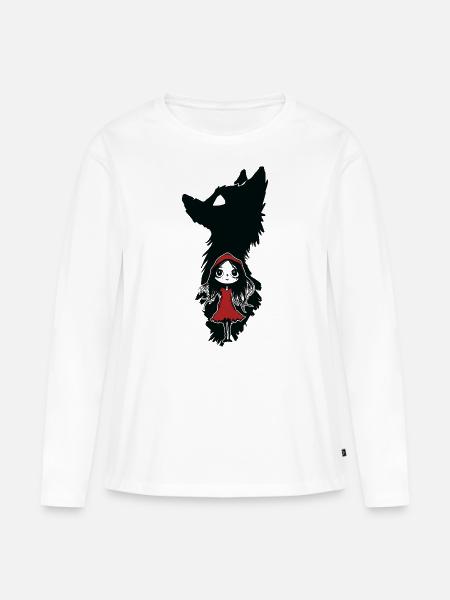Rotkäppchen - Frauen Premium Bio Langarmshirt - Weiß